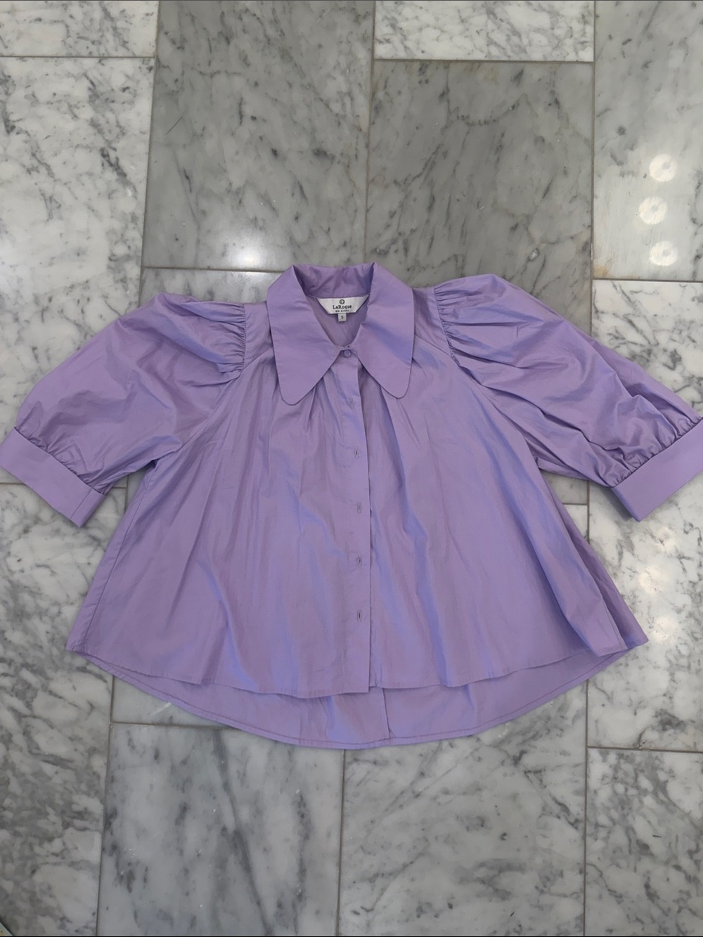LaRoque Reba Top Lavender flowy top - Picture 4 of 4